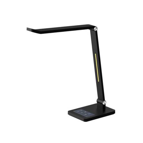 LAMPARA DE OFICINA Q-CONNECT SOBREMESA PROFESIONAL ABS 40 LEDS 10 W INTERRUPTOR SENSOR 3 NIVELES COLOR NEGRO