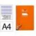 CUADERNO ESPIRAL LIDERPAPEL DI N A4 PAUTAGUIA TAPA BLANDA 80H 75 GR CUADRO PAUTADO 3MM COLOR NARANJA