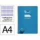 CUADERNO ESPIRAL LIDERPAPEL DI N A4 PAUTAGUIA TAPA BLANDA 80H 75 GR CUADRO PAUTADO 3MM COLOR AZUL