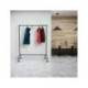 PERCHERO ROCADA MAULLIMBO CABALLETE EXTENSIBLE CON RUEDAS COLOR NEGRO 1270X505X1570 MM