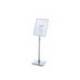 EXPOSITOR ROCADA DE SUELO MAGNETICO ROTATIVO 90 HORIZONTAL/VERTICAL ALTURA AJUSTABLE DIN A3