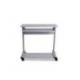 MESA ORDENADOR ROCADA RD-9100 SISTEMA BLOQUEO CON RUEDAS ESTRUCTURA METALICA CON BANDEJA TECLADO EXTRAIBLE