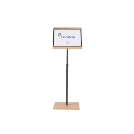 EXPOSITOR ROCADA DE SUELO SERIE NATURAL MAGNETICO ROTATIVO 360 ALTURA AJUSTABLE DIN A3