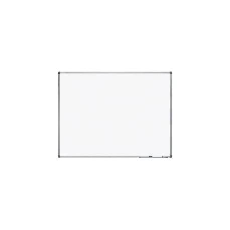PIZARRA BLANCA ROCADA LACADA MAGNETICA MARCO ALUMINIO CON CANTONERAS 90X120 CM