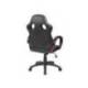 SILLA ROCADA GAMING CON BRAZOS FIJOS BASE NYLON CON RUEDAS BASCULANTE SIMILPIEL NEGRO/ROJO 480X490X1060-1160