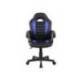 SILLA ROCADA GAMING CON BRAZOS FIJOS BASE NYLON CON RUEDAS SIMILPIEL NEGRO/AZUL 435X430X880-995 MM