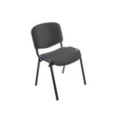 SILLA ROCADA CONFIDENTE ESTRUCTURA METALICA ASIENTO TELA IGNIFUGA GRIS 570X410X810 MM