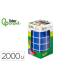 GOMETS LIDERPAPEL AUTOADHESIVO S CUADRADO 20X20 MM AZUL ROLLO DE 2000 UNIDADES EN CAJA DE CARTON