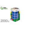 GOMETS LIDERPAPEL AUTOADHESIVO S CUADRADO 20X20 MM AZUL ROLLO DE 2000 UNIDADES EN CAJA DE CARTON