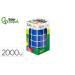 GOMETS LIDERPAPEL AUTOADHESIVO S CUADRADO 20X20 MM AZUL ROLLO DE 2000 UNIDADES EN CAJA DE CARTON