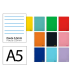 CUADERNO ESPIRAL LIDERPAPEL DIN A5 SMART TAPA BLANDA 80H 75GR RAYADO MONTESSORI 3,5MM COLORES SURTIDOS