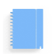 CUADERNO CARCHIVO INGENIOX FOAM A5 80H CUADRICULA AZUL PASTEL