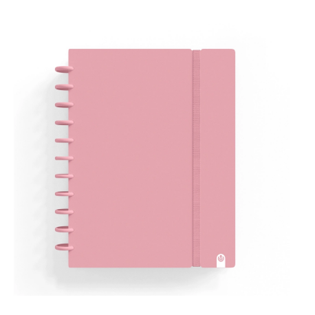 CUADERNO CARCHIVO INGENIOX FOAM A5 80H CUADRICULA ROSA PASTEL