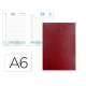 AGENDA ENCUADERNADA LIDERPAPEL CORFU A6 2026 DIA PAGINA ROJO PAPEL 60 GR