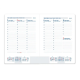 AGENDA ENCUADERNADA LIDERPAPEL CRETA 150X210 MM 2026 SEMANA VISTA ROJO PAPEL 70 GR