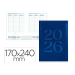 AGENDA ENCUADERNADA LIDERPAPEL CRETA 170X240 MM 2026 SEMANA VISTA AZUL PAPEL 70 GR
