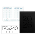 AGENDA ENCUADERNADA LIDERPAPEL CRETA 170X240 MM 2026 SEMANA VISTA NEGRO PAPEL 70 GR