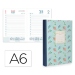 AGENDA ENCUADERNADA LIDERPAPEL NOMI A6 2026 DIA PAGINA AZUL PAPEL 70 GR FSC
