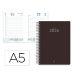 AGENDA ESPIRAL LIDERPAPEL CLASSIC A5 2026 DIA PAGINA NEGRO PAPEL 70 GR FSC