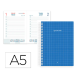 AGENDA ESPIRAL LIDERPAPEL GAZI A5 2026 DIA PAGINA AZUL OSCURO PAPEL 70 GR FSC