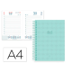 AGENDA ESPIRAL LIDERPAPEL PERISSA A4 2026 DIA PAGINA VERDE PAPEL 80 GR FSC