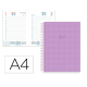 AGENDA ESPIRAL LIDERPAPEL PERISSA A4 2026 DIA PAGINA MORADO PAPEL 80 GR FSC