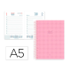 AGENDA ESPIRAL LIDERPAPEL PERISSA A5 2026 DIA PAGINA ROSA PAPEL 80 GR FSC