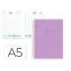 AGENDA ESPIRAL LIDERPAPEL PERISSA A5 2026 DIA PAGINA MORADO PAPEL 80 GR FSC