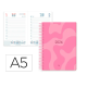 AGENDA ESPIRAL LIDERPAPEL SYROS 150X210 MM 2026 DIA PAGINA ROSA PAPEL 60 GR FSC