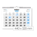 CALENDARIO ESPIRAL PARED LIDERPAPEL CLASICO 2026 NUMEROS GRANDES 44X32 CM PAPEL 128 GR