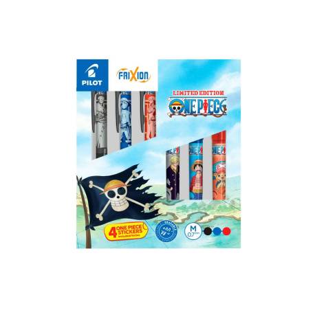 BOLIGRAFO PILOT FRIXION ONE PIECE BORRABLE CAJA COLECCION 6 UNIDADES SURTIDAS