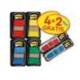BANDERITAS SEPARADORAS POST-IT 680 DISPENSADOR 50 HOJAS 4 COLORES SURTIDOS + 2 DISPENSADORES 684 FLECHA 2