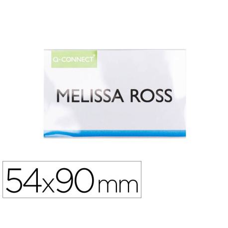 IDENTIFICADOR Q-CONNECT KF14138 CON CLIP MAGNETICO APERTURA SUPERIOR 54X90 MM