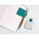 PORTABOLIGRAFO AUTOADHESIVO ANTARTIK PARA CUADERNO NOTE CON ELASTICO HASTA 15 MM GROSOR 80 MM VERDE AGUAMARINA