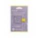 PORTABOLIGRAFO AUTOADHESIVO ANTARTIK PARA CUADERNO NOTE CON ELASTICO HASTA 15 MM GROSOR 80 MM MORADO Y AMARILLO