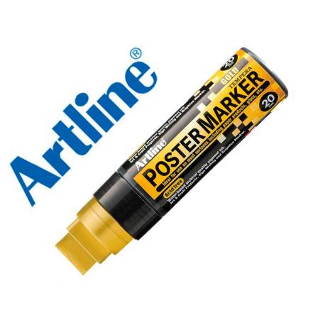 ROTULADOR ARTLINE POSTER MARKER EPP-20 PUNTA RECTANGULAR 20 MM COLOR ORO