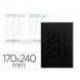 AGENDA ENCUADERNADA LIDERPAPEL CRETA 170X240 MM 2026 SEMANA VISTA NEGRO PAPEL 70 GR