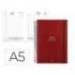 AGENDA ESPIRAL LIDERPAPEL OLBIA A5 2026 DIA PAGINA ROJO PAPEL 60 GR FSC