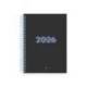 AGENDA ESPIRAL LIDERPAPEL KIMOLOS A5 2026 DIA PAGINA FOCUS PAPEL 70 GR FSC