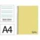 CUADERNO ESPIRAL LIDERPAPEL A4 WONDER TAPA PLASTICO 80H 90GR PAUTA ANCHA 3,5MM CON MARGEN COLOR AMARILLO