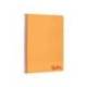 CUADERNO ESPIRAL LIDERPAPEL A4 WONDER TAPA PLASTICO 80H 90GR PAUTA ESTRECHA 2,5MM CON MARGEN COLOR NARANJA