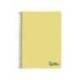 CUADERNO ESPIRAL LIDERPAPEL A4 WONDER TAPA PLASTICO 80H 90GR PAUTA ESTRECHA 2,5MM CON MARGEN COLOR AMARILLO