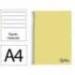 CUADERNO ESPIRAL LIDERPAPEL A4 WONDER TAPA PLASTICO 80H 90GR RAYADO HORIZONTAL CON MARGEN COLOR AMARILLO