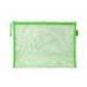 BOLSA ZIPPER BAG LIDERPAPEL POLIESTER TRANSPIRABLE MULTIUSOS DIN A5 VERDE PASTEL