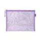 BOLSA ZIPPER BAG LIDERPAPEL POLIESTER TRANSPIRABLE MULTIUSOS DIN A5 MORADO PASTEL