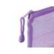 BOLSA ZIPPER BAG LIDERPAPEL POLIESTER TRANSPIRABLE MULTIUSOS DIN A4 MORADO PASTEL