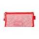 BOLSA ZIPPER BAG LIDERPAPEL POLIESTER TRANSPIRABLE MULTIUSOS TICKET 230X115 MM ROJO