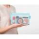 BOLSA ZIPPER BAG LIDERPAPEL POLIESTER TRANSPIRABLE MULTIUSOS DIN A6 AZUL PASTEL