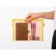 BOLSA ZIPPER BAG LIDERPAPEL POLIESTER TRANSPIRABLE MULTIUSOS DIN A5 AMARILLO