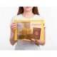BOLSA ZIPPER BAG LIDERPAPEL POLIESTER TRANSPIRABLE MULTIUSOS DIN A4 AMARILLO
